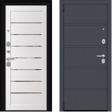 Дверь металлическая Porta R-3 8/П222 Graphite Pro/Arctic Wood MG 980*2050 левая