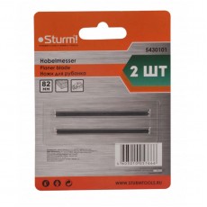 Ножи для рубанка Sturm! 82x1.2x5.5мм, универсальные, 2шт, высокоуглеродистая сталь, блистер