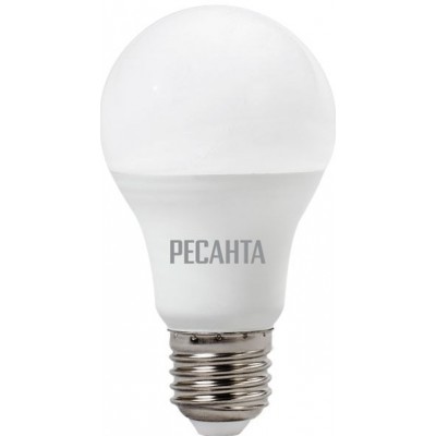 Лампа светодиодная LL-R-A60-13W-230-3K-E27 (груша, 13Вт, теплый Е27) Ресанта 