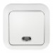 Выключатель 1 ОП "Макел" белый с подсветкой 45121 — купить в Починке: цена за штуку, характеристики, фото