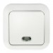 Выключатель одноклавишный открытой установки с подсветкой IP20 10А, белый "Ладога" TDM: цены, описания, отзывы в Починке