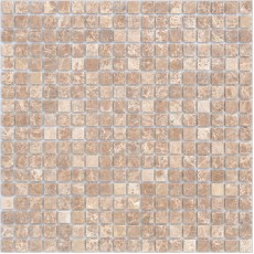 Мозаика из стекла и натурального камня Emperador Light MAT 15x15х4 (305x305)