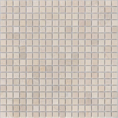 Мозаика из стекла и натурального камня Crema Marfil MAT 15x15x4 (305x305)