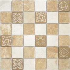 Мозаика из стекла и натурального камня Art Pietra Mix 1 MAT 48x48x8 (300x300)