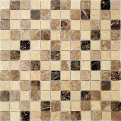 Мозаика из стекла и натурального камня Pietra Mix 1 POL 23x23x4 (298*298)