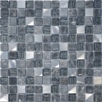 Мозаика из стекла и натур.камня Black Velvet 23*23*4 (298*298) мм