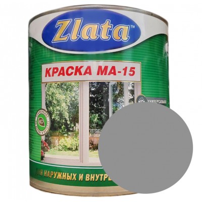 Краска МА-15 серая 1,6 кг "Zlata" Азов