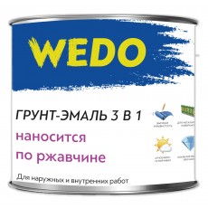 Грунт-эмаль 3в1 Wedo шоколадный 1.8 кг