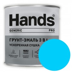 Грунт-эмаль 3в1 Hands Generic PRO голубой 0.8 кг