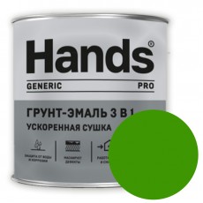 Грунт-эмаль 3в1 Hands Generic PRO ярко-зеленый 0.8 кг