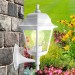 Садово-парковый светильник НБУ 04-60-001 белый 4 гранный настенный IP44 Е27 max60Вт — купить в Починке: цена за штуку, характеристики, фото