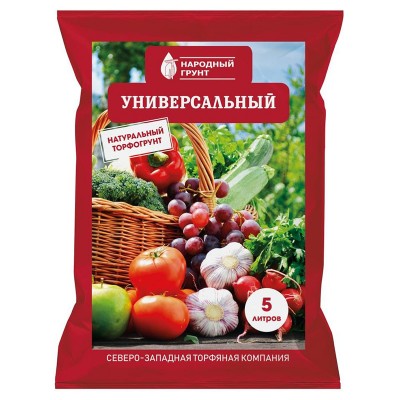 Грунт Универсальный  "Народный грунт" 5л - 10шт./уп