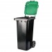 Купить Бак для мусора 120л на колёсах серо-зеленый (М4603) в Починке в Интернет-магазине Remont Doma