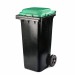 Бак для мусора 120л на колёсах серо-зеленый (М4603) — купить в Починке: цена за штуку, характеристики, фото