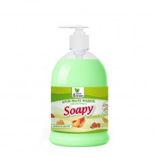 Крем-мыло жидкое "Soapy" арбуз и дыня увлажняющее с дозатором 500 мл. Clean&Green
